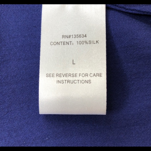 Chelsea Flower Silk Blue Tunic - Picture 5 of 5